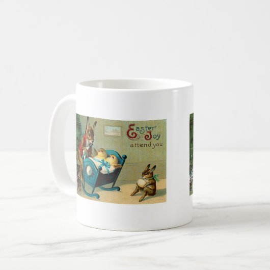 5月イースター喜びはあなたに出席ヴィンテージ コーヒーマグカップ (正面左)