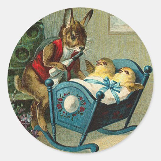 5月イースター喜びはあなたに出席ヴィンテージ ラウンドシール (正面)