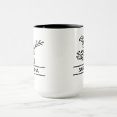 5月パーソナライズされた誕生花母の名前 マグカップ (中央)