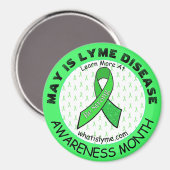 5月ライム病認識度月磁石 マグネット (正面/裏面)