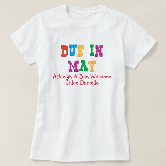 5月中 Tシャツ (デザイン正面)