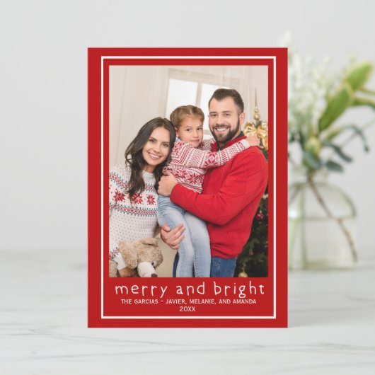 5月日メリーBe & Bright Redタイポグラフィ写真 シーズンカード (スタンド正面)
