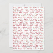 5月日メリーBe & Bright Redタイポグラフィ写真 シーズンカード (裏面)