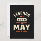 5月生まれの伝説はここから - 5月生まれの誕生日 招待状 (正面)