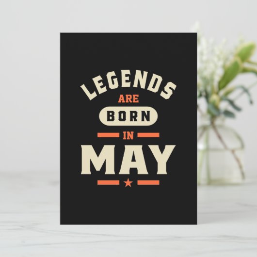 5月生まれの伝説はここから - 5月生まれの誕生日 招待状 (スタンド正面)