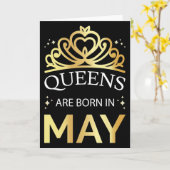 5月生まれの女王様 カード (黄色い花)