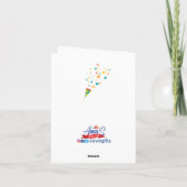 5月生まれハートフェルト誕生日カード カード (裏面)