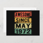 5月生まれ 1972年 ポストカード (正面/裏面)