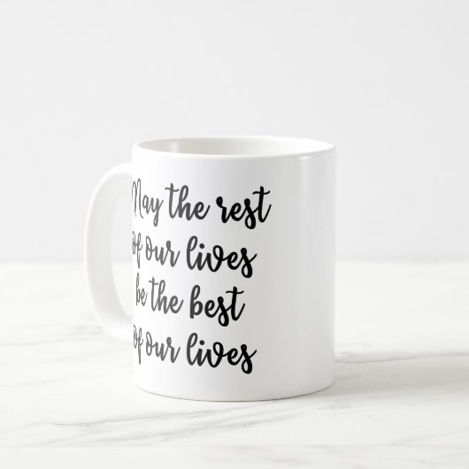 5月私達の生命の残りは私達の生命のベストです コーヒーマグカップ (正面左)