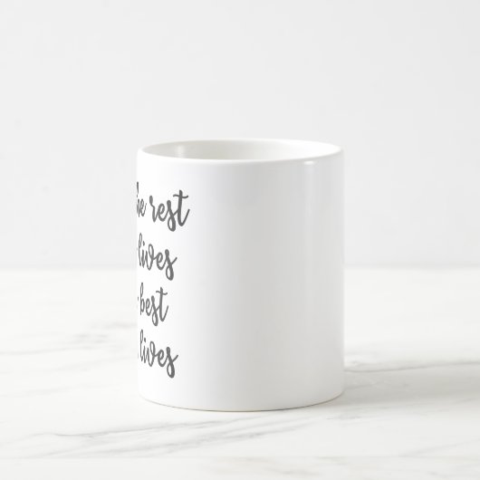 5月私達の生命の残りは私達の生命のベストです コーヒーマグカップ (中央)