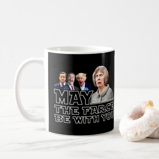 5月茶番劇はあなたとありますTheresaはBrexitの冗談よろしいです: コーヒーマグカップ (ドーナツ)