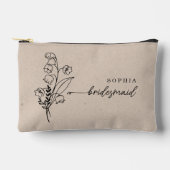 5月誕生月花花嫁パーソナライズされた付 アクセサリーポーチ (正面)