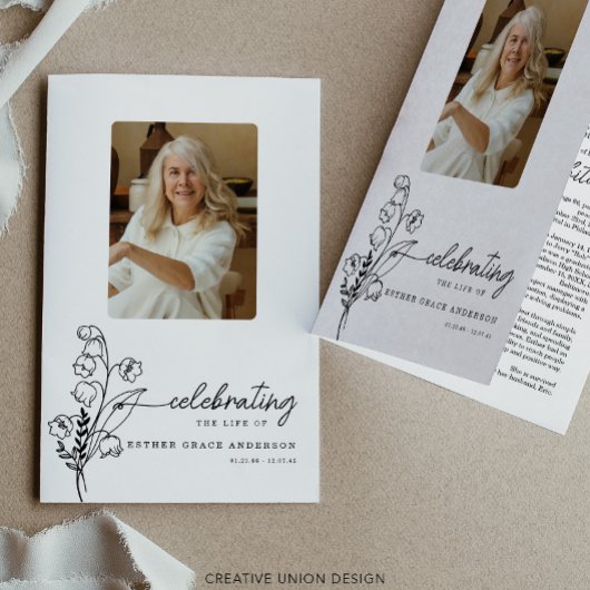 5月誕生月花葬儀プログラム チラシ