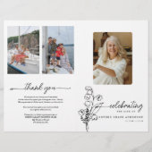 5月誕生月花葬儀プログラム チラシ (正面)