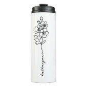 5月誕生月誕生日月フラワーホーソーン タンブラー (正面)