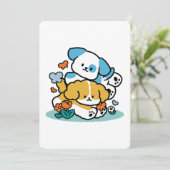 5月転がにハッピーアップのように – かわいい春犬 シーズンカード (スタンド正面)