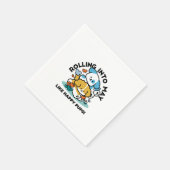 5月転がにハッピーアップのように – かわいい春犬 スタンダードカクテルナプキン (角)