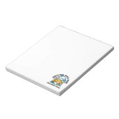 5月転がにハッピーアップのように – かわいい春犬 ノートパッド (回転)