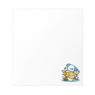 5月転がにハッピーアップのように – かわいい春犬 ノートパッド