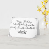 5月1日ガラティア人の誕生日カードと聖書の一節 カード (黄色い花)