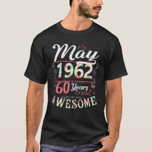 5月1日、女性向け60位の誕生日生まれ花の贈り物 過去記事 Tシャツ