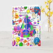 5月12日　誕生日おめでとう　カード　折り紙 カード (黄色い花)