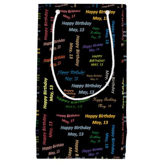 5月13日誕生日抱き枕 スモールペーパーバッグ (正面)