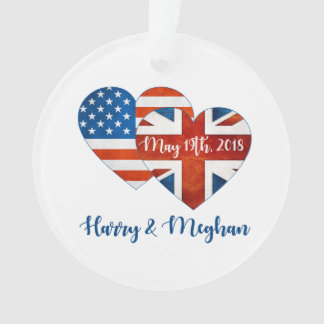 5月19日のTh 2018年を結婚しているハリー及びMeghan オーナメント