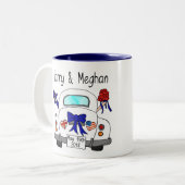5月19日のTh 2018年を結婚しているハリー及びMeghan ツートーンマグカップ (正面左)