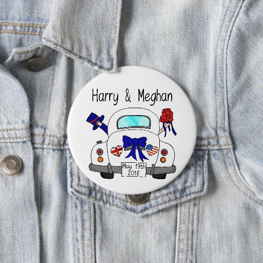 5月19日のTh 2018年を結婚しているハリー及びMeghan 缶バッジ (インサイチュ)