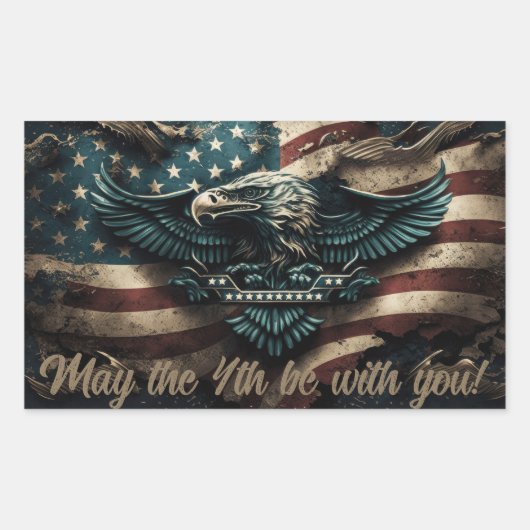 5月4日があなたとイーグル 長方形シール (正面)