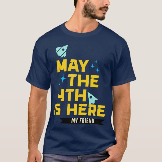 5月4日ここに私の友人の女の子 Tシャツ (正面)