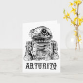 5月4日cinco de Mayo Arturito カード (黄色い花)