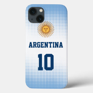 5月-カスタムなプレーヤー数のアルゼンチンの旗日曜日 iPhone 13ケース