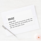5月 定義 誕生日 長方形シール (封筒)