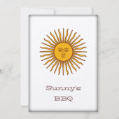 5月BBQのパーティーの招待の金日曜日 招待状 (正面)