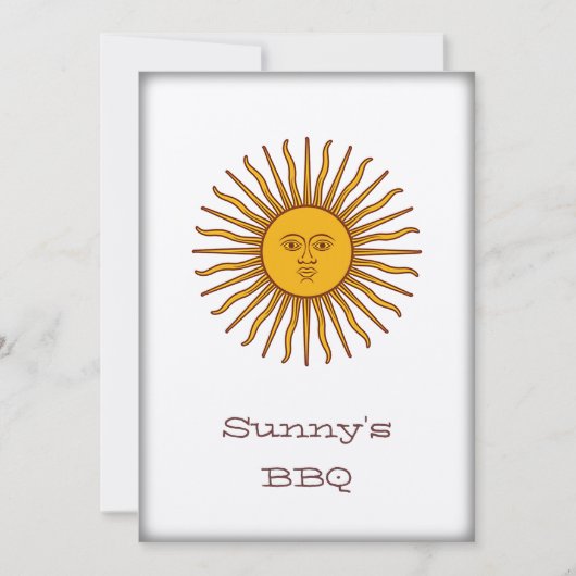 5月BBQのパーティーの招待の金日曜日 招待状 (正面)