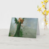 5月Birthstoneの妖精 カード (黄色い花)