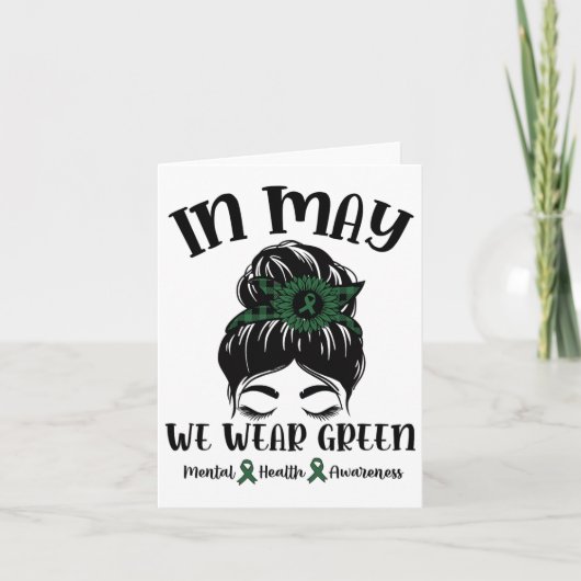 5月We衣服グリーンメンタルヘルス認識度1 カード (正面)