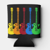 5本のカラフルエレキギター 缶クーラー (裏面)