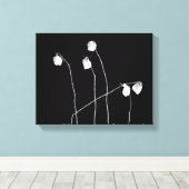 5本のバラ キャンバスプリント (インサイチュ (ウッドフロア))