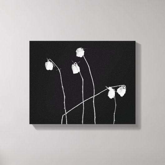 5本のバラ キャンバスプリント (正面)