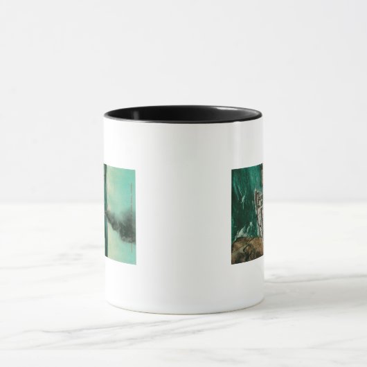 5本の指の強姦と汽船白馬 マグカップ (中央)