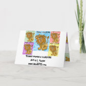 5枚のアニメライオンサンキューカード サンキューカード (裏面)