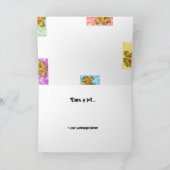 5枚のアニメライオンサンキューカード サンキューカード (内部)