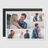 5枚のフォトコラージュ磁気カードを作成 (正面/裏面)