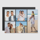 5枚のフォトコラージュ磁気カードを作成 (正面/裏面)