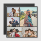 5枚のフォトコラージュ磁気カードを作成 (正面/裏面)