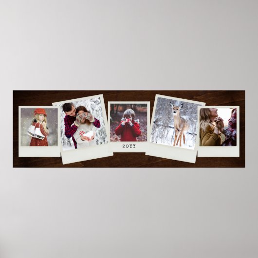 5枚のフォトコラージュ ポスター (正面)