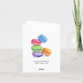 5枚のマカロンカード カード (裏面)